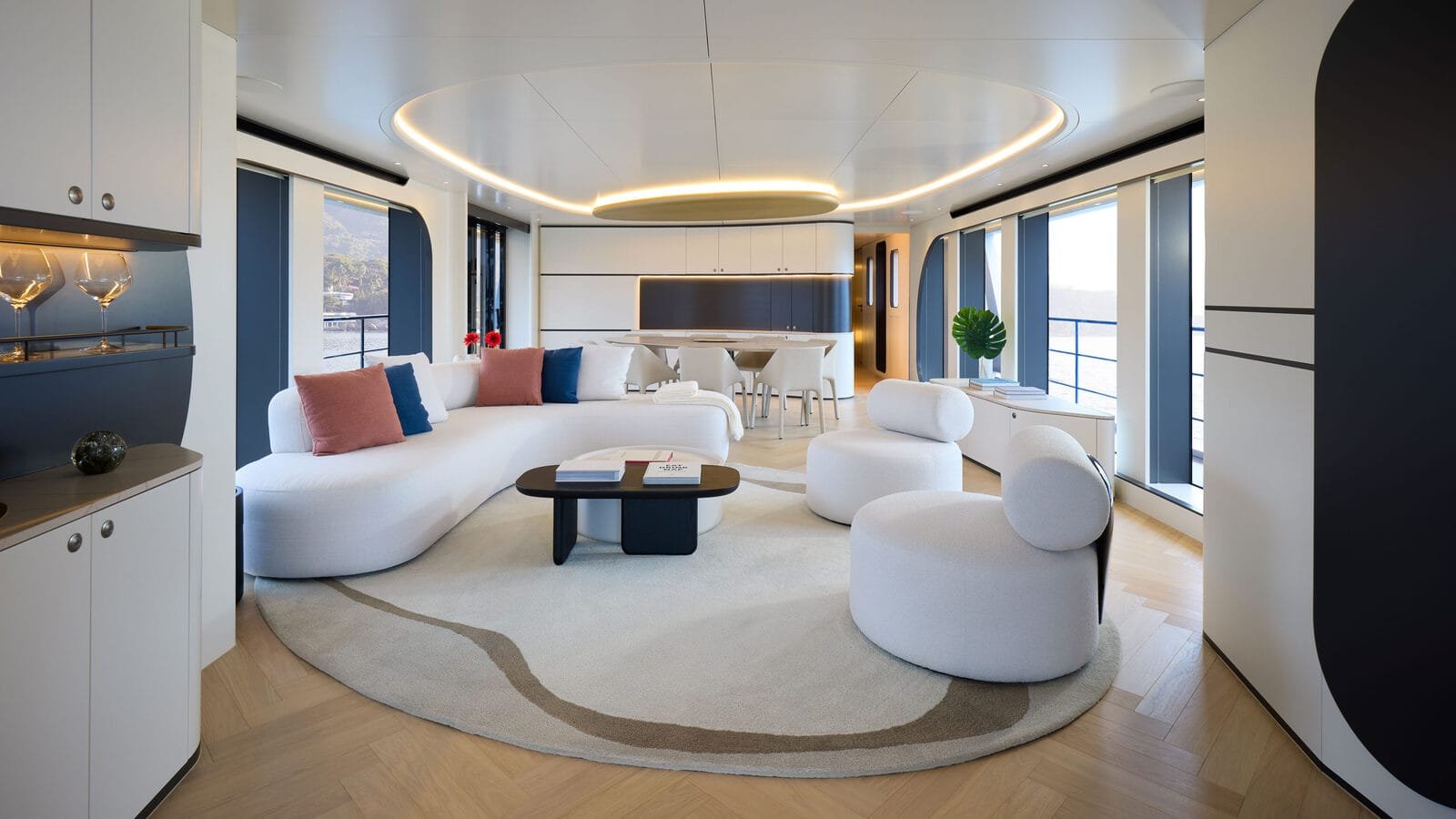 Yacht interior under fit-out